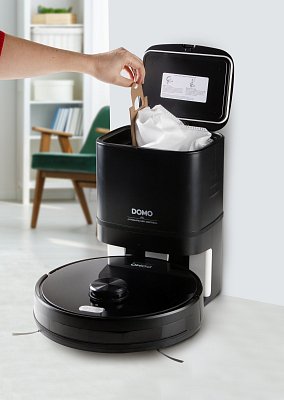 Robotický vysavač s čistící stanicí a mopem - DOMO DO7298S