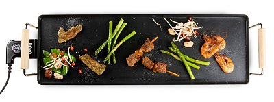 Rodinný gril Teppanyaki - Wood Look - DOMO DO8312TP