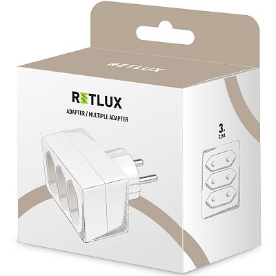 RPC 60 rozbočka 3x 2,5A/250V bílá RETLUX