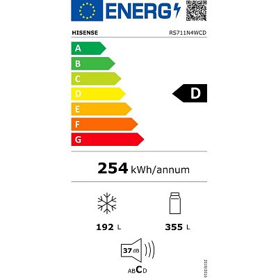 RS711N4WCD CHLADNIČKA SBS HISENSE