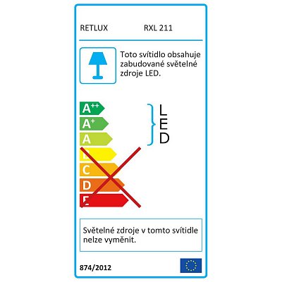 RXL 211 řetěz 200LED 20+5m WW TM RETLUX