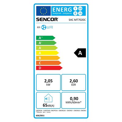 SAC MT7020C klimatizace mobilní SENCOR