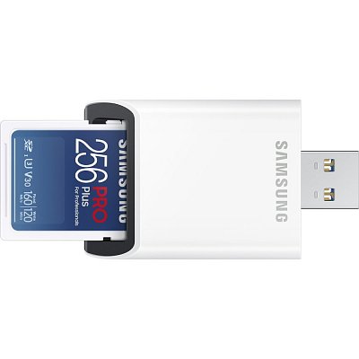 SDXC karta 256GB PRO PLUS + USB SAMSUNG