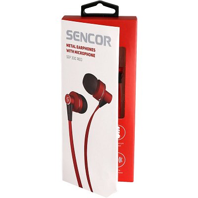 SEP 300 MIC RED  MET SLUCHÁTKA SENCOR