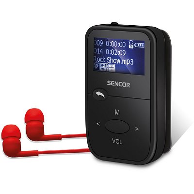 SFP 4408 BK 8GB MP3 PLAYER SENCOR