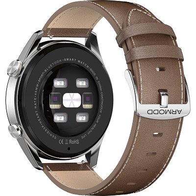 Silentwatch 5 Pro stříbrná/kůže ARMODD