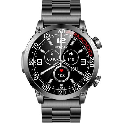 Silentwatch 7 Pro kov.řem. černá ARMODD