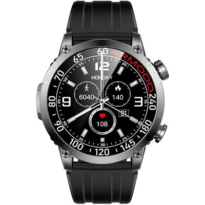 Silentwatch 7 Pro kov.řem. černá ARMODD