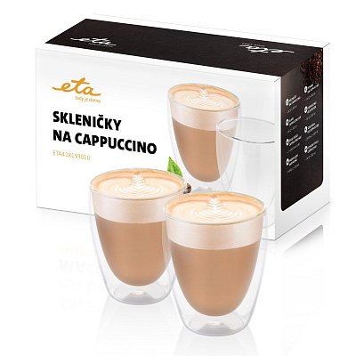 Skleničky na cappuccino ETA 4181 93010, sklo