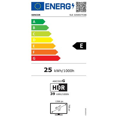 SLE 32S801TCSB SMART TV SENCOR