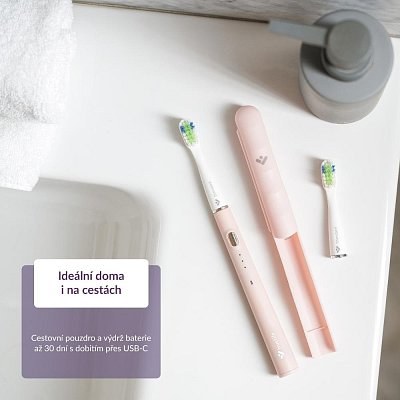 SLIM20 RŮŽOVÁ SONICKÝ KARTÁČEK TRUELIFE