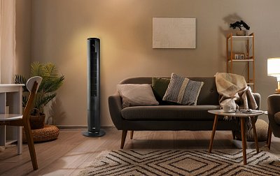 Sloupový ventilátor s ovládáním a podsvícením - DOMO DO8153