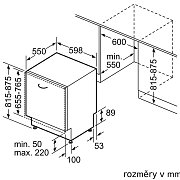SMH4EVX00E MYČKA 60 CM VESTAVNÁ BOSCH