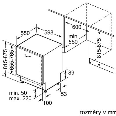 SMH4EVX00E MYČKA 60 CM VESTAVNÁ BOSCH