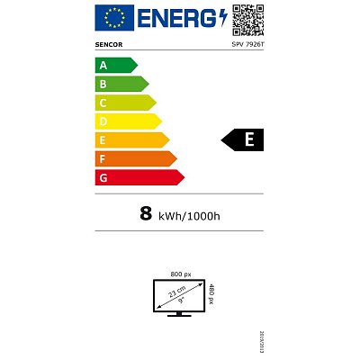 SPV 7926T DVD+DVB-T2(HEVC) SENCOR