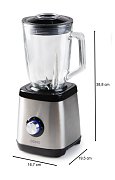 Stolní mixér se skleněnou nádobou - 1000 W - DOMO DO1133BL
