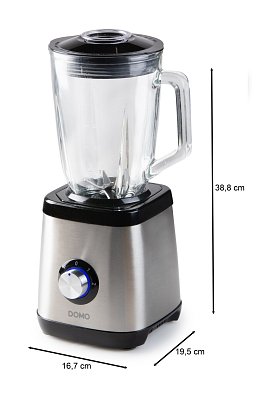Stolní mixér se skleněnou nádobou - 1000 W - DOMO DO1133BL