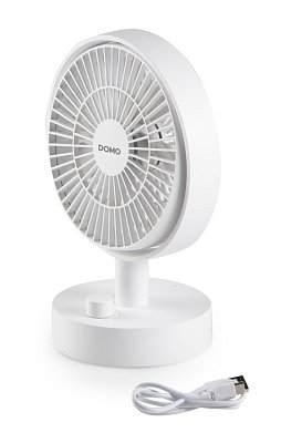 Stolní USB aku ventilátor s oscilací - DOMO DO8151