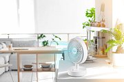 Stolní USB aku ventilátor s oscilací - DOMO DO8151