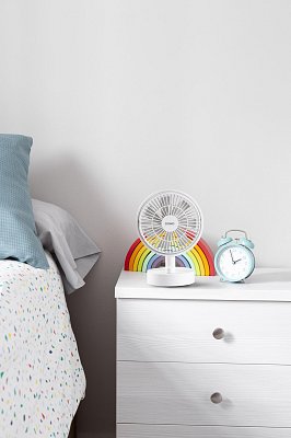 Stolní USB aku ventilátor s oscilací - DOMO DO8151