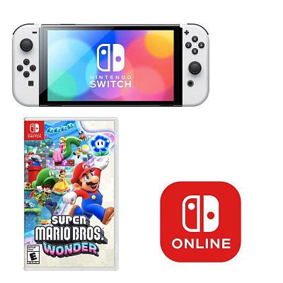 Switch OLED + SMB Wonder + 12M NINTENDO