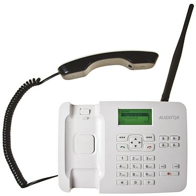 T100 bílý, stolní GSM telefon ALIGATOR