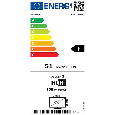TB 43W60AEZ LED TV PANASONIC