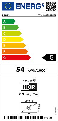 Televize GoGEN TVU 43Y652 STWEB