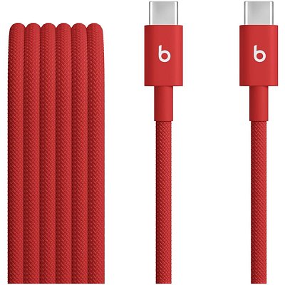 USB-C/USB-C Woven Cable 1,5m Red BEATS