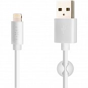 USB/Lightning kabel 2m,MFI, bílý FIXED