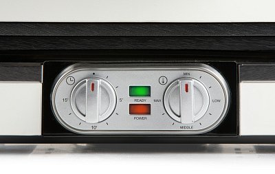 Vaflovač 4x7 s termostatem a časovačem - bílý - DOMO DO9280W