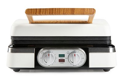 Vaflovač 4x7 s termostatem a časovačem - bílý - DOMO DO9280W