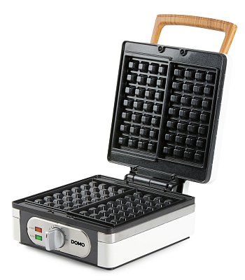 Vaflovač 4x7 s termostatem - bílý - DOMO DO9274W