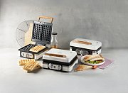 Vaflovač 4x7 s termostatem - bílý - DOMO DO9274W