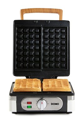 Vaflovač 4x7 s termostatem - bílý - DOMO DO9274W