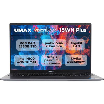 VisionBook 15WNPlus 15,6 8/256 W11P UMAX