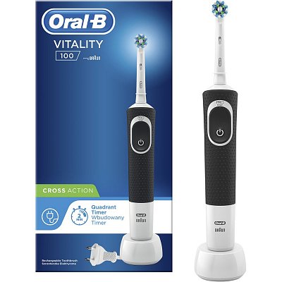 VITALITY 100 CROSS ACTION Black ORAL B