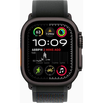 Watch Ultra 2 Black Tit Bk Trail Loop SM