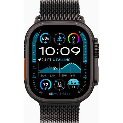 Watch Ultra 2 Black Tit Bk TitMilanese L