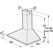 WHC629E4X ODSAVAČ PAR KOMÍNOVÝ GORENJE