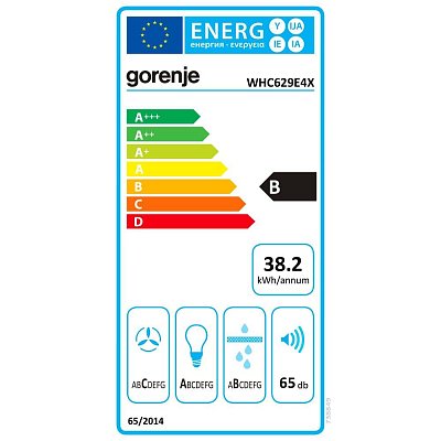 WHC629E4X ODSAVAČ PAR KOMÍNOVÝ GORENJE