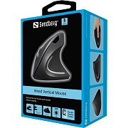Wired Vertical Mouse Black SANDBERG