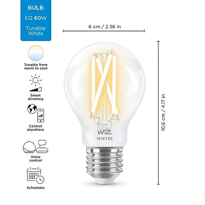 WiZ Tunable 60W Filament žárovka WIZ