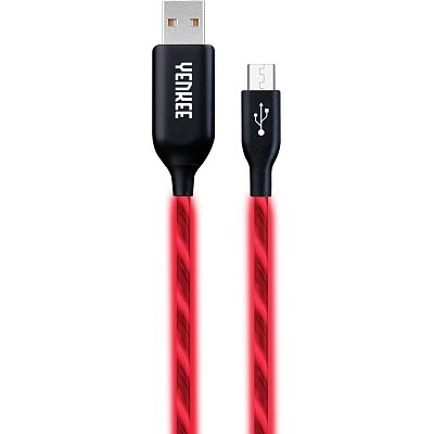 YCU 231 RD LED Micro USB kabel YENKEE