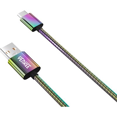 YCU 351 Ocelový USB C kabel / 1m YENKEE