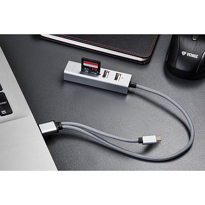 YHC 103SR USB C OTG HUB+čtečka YENKEE