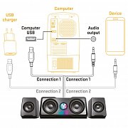 YSP 215 BK Desktop Speaker System YENKEE