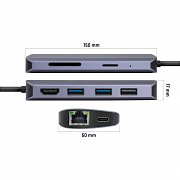 YTC 081 Multiport Hub USB C 8v1 YENKEE