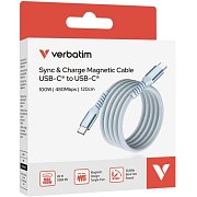 31856 magnet. USB-C kabel 100W 1,2m blue