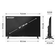 32HA1205E FRAMELES TV T2/C/S2 SHARP